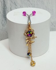 تصویر گیره روسری گل پنبه آویز 