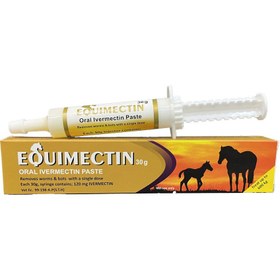 تصویر خمیر ضدانگل اسب اکوئی مکتین (30 گرمی) حاوی آیورمکتین با طعم سیب Equimectin 30g