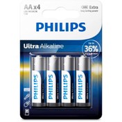 تصویر باتری قلمی فیلیپس (PHILIPS) اولترا آلکالاین 4 عددی ULTRA - بسته 12 عددی 