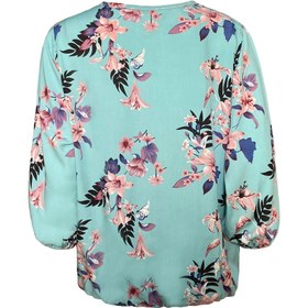 تصویر بلوز آستین بلند زنانه مدل گل دار کد 7559 - 40-44 