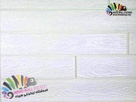 تصویر دیوارپوش فومی پشت چسبدار طرح چوب سفید کد WD-White 