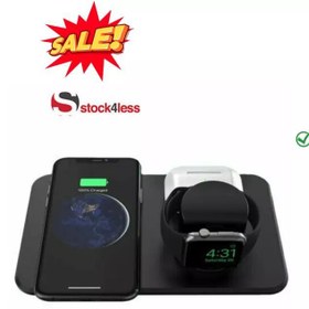 تصویر شارژر وایرلس 3 در 1 Letscom W01 