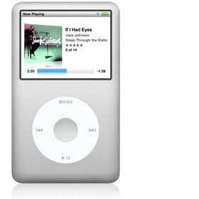 تصویر Apple iPod Classic 120 GB Silver (نسل ششم) (قطع شده توسط سازنده) 