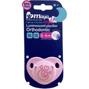 تصویر پستانک ارتودنسی شبرنگ سایز 0 تا 6 ماه مایا Maya Orthodontic Pacifier 0 6 Month