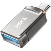 تصویر تبدیل OTG تایپ سی هیسکا مدل H5 Hiska H5 Otg USB-C Adapte