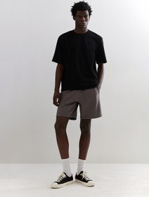 تصویر شلوارک سویشرت با فیت معمولی برند H&M Regular Fit Sweatshirt Shorts