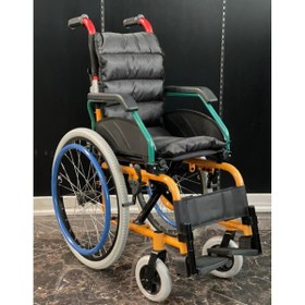 تصویر ویلچر کودک آزمد مدل AZ980LF-P Aluminum Wheelchair Azmed AZ980LF-P