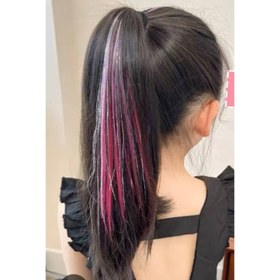 تصویر لمه مو گیره دار - صورتی 