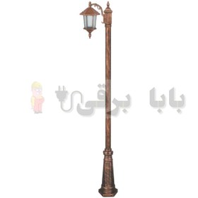 تصویر چراغ تکشاخه حیاطی و پارکی تکشیدفام مدل ویکتوریا کد 91200-15-7511 