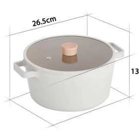 تصویر قابلمه نیوفلیم مدل Stockpot سایز 26 