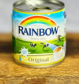 تصویر شير مايع قوطی ابوقوس 160 ميل RAINBOW مدل ORIGINAL Rainbow Evaporated Milk Original 160gr