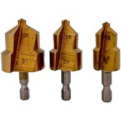 تصویر مته تخلیه لوله مدل jt-3 مجموعه 3 عددی 