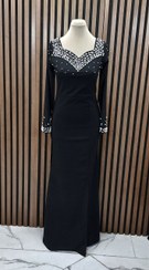 تصویر ماکسی مجلسی زنانه ماریکا سایز ۴۲ تا ۵۰ 