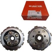 تصویر بچه دیسک ۶ پیچ به همراه صفحه کلاچ برند کویر اصلی قابل نصب بروی تمامی موتورسیکلت ها - ۵ پیچ ۵ صفحه 