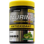 تصویر پودر تائورین ژن استارطعم سیب سبز250 گرمی Taurine Genestar Powder 250 gr Green Apple