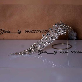 تصویر تاج عروس ظریف مدل ریسه‌ای 