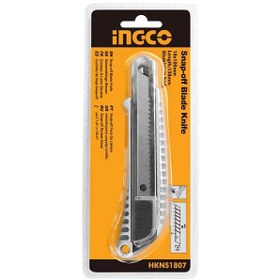 تصویر کاتر آلومینیومی اینکو Ingco HKNS1807 18mm ا Ingco HKNS1807 18mm Aluminum Cutter Ingco HKNS1807 18mm Aluminum Cutter