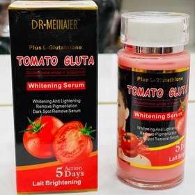 تصویر سرم کنسانتره سفیدکننده و ضدلک قوی گلوتاتیون دکتر مینایر با عصاره گوجه 