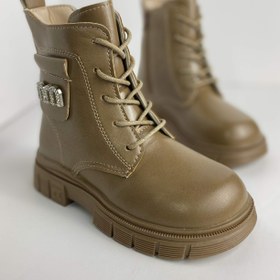 تصویر بوت دخترانه مدل M کریستالی3269 - نسکافه ای / 31 