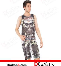 تصویر ست رکابی و شلوارک طرحدار / کد 19001 خریدی امن و مطمئن با دارکوبــ