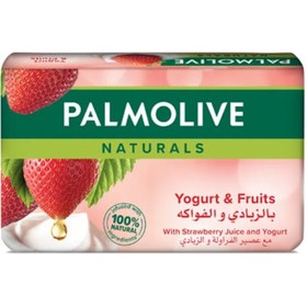 تصویر صابون پالمولیو 170 گرم توت فرنگی و ماست باکس 6 عددی | Palmolive soap – Radiant Softness with Strawberry and yogurt 