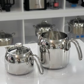 تصویر کتری و قوری کرکماز مدل آلیا ALIA A047 KORKMAZ ALIA A 047 Teapot Set