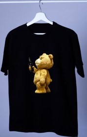 تصویر کد 41 تیشرت مردانه نخ پنبه طرح خرس تد 