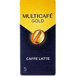 تصویر کافه لاته گلد مولتی کافه multicafe جعبه 5 عددی multicafe caffe late gold 5pcs