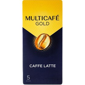 تصویر کافه لاته گلد مولتی کافه multicafe جعبه 5 عددی multicafe caffe late gold 5pcs