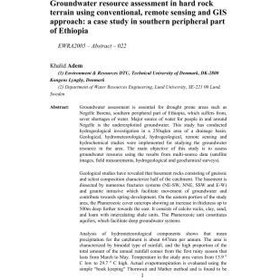 تصویر خرید و دانلود نسخه کامل کتاب Groundwater resource assessment in hard rock terrain using conventional, remote sensing and GIS approach: a case study in southern peripheral part of Ethiopia 