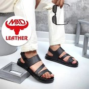تصویر صندل مردانه چرم ماد مدل الکس لا انگشتی Alex MAD Leather 
