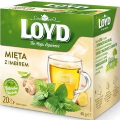 تصویر دمنوش برگ چای سبز و پوست لیموبسته 20 عددی لوید کارتن 10 عدددی مناسب سرماخوردگی 