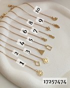 تصویر آویز ساعت استیل طلایی ژوپینگ مدل 17257474 