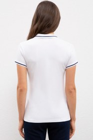 تصویر پولوشرت روزمره زنانه سفید برند us polo assn G082GL011.000.1089566 ا Beyaz Kadin T-Shirt Beyaz Kadin T-Shirt