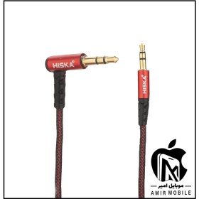 تصویر کابل AUX هسیکا مدل W34 طول 1/2 متر HISKA AUX CABLE W34