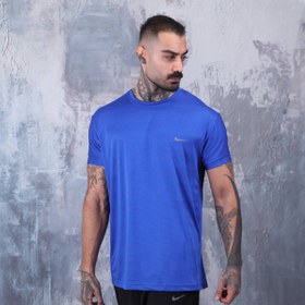 تصویر تیشرت ورزشی تنفسی نایک - سبز آبی / XL 