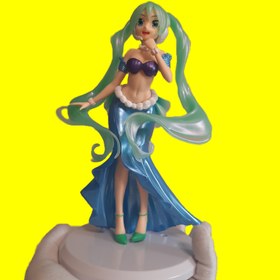 تصویر فیگور انیمه هاتسونه میکو سایز ۲۰ سانتی‌متر لباس آبی 