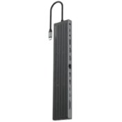تصویر هاب USB-C و پایه لپ‌تاپ 13 پورت مدل Powerology Nexis PWDC4DBBK 