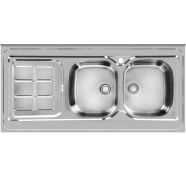 تصویر سینک ظرفشویی اخوان مدل 148 روکار ۲ لگن استیل 