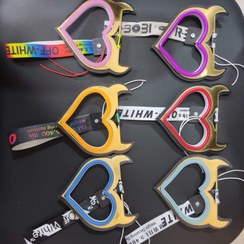 تصویر آویز قلب شاخ دار چراغ دار سقفی در چندین رنگ 