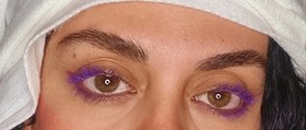 تصویر ریمل رنگی _بنفش | ساهارا لاین colored mascara