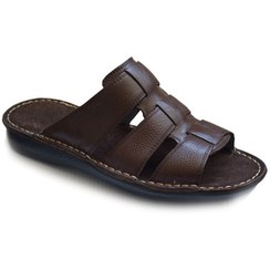 تصویر دمپایی طبی چرم دست دوز مدل تینا 