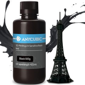 تصویر رزین رنگ مشکی 500 گرمی ANYCUBIC 3D Printer Resin - ارسال 20 روز کاری 