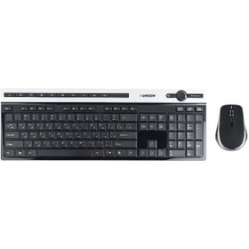 تصویر کیبورد و ماوس بی سیم GKM-505W Wireless Keyboard and Mouse