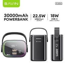 تصویر پاوربانک باوین مدل PC1025S ظرفیت 30000mAh Bavin power bank model PC1025S capacity 30000mAh