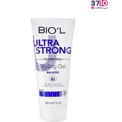 تصویر ژل مو تیوبی الترا فوق العاده قوی حجم 200 میل بیول Hair gel tube Ultra super strong 200 mil Biol