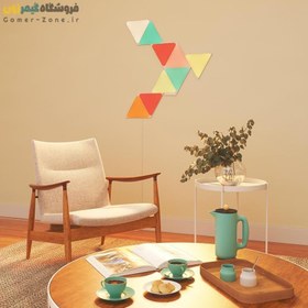 تصویر پنل روشنایی مثلثی هوشمند 9 تکه نانولیف Nanoleaf Shapes Triangles Starter Kit (9 Panels) 