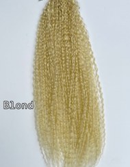 تصویر آفرو دوسر باز مدل بوهو استایل - بلوند 