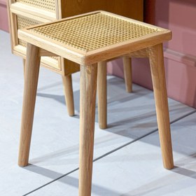 تصویر نیمکت یک نفره حصیری لیو 