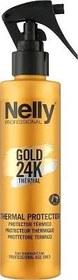 تصویر اسپری محافظ حرارتی مو نلی حاوی طلای 24 عیار Nelly Gold 24K Thermal Protector 200ml